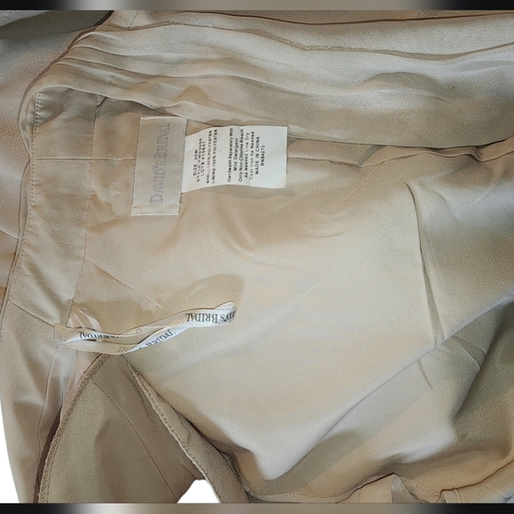 David's Bridal 20W light golden sand gown with jacket - Picture 7 of 8
